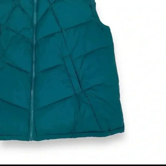 NWT Nordstrom Teal Green Stand Collar Vest.   size 3x - Picture 3 of 8